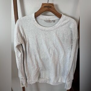 Athleta Heather Light Gray Crewneck Pullover